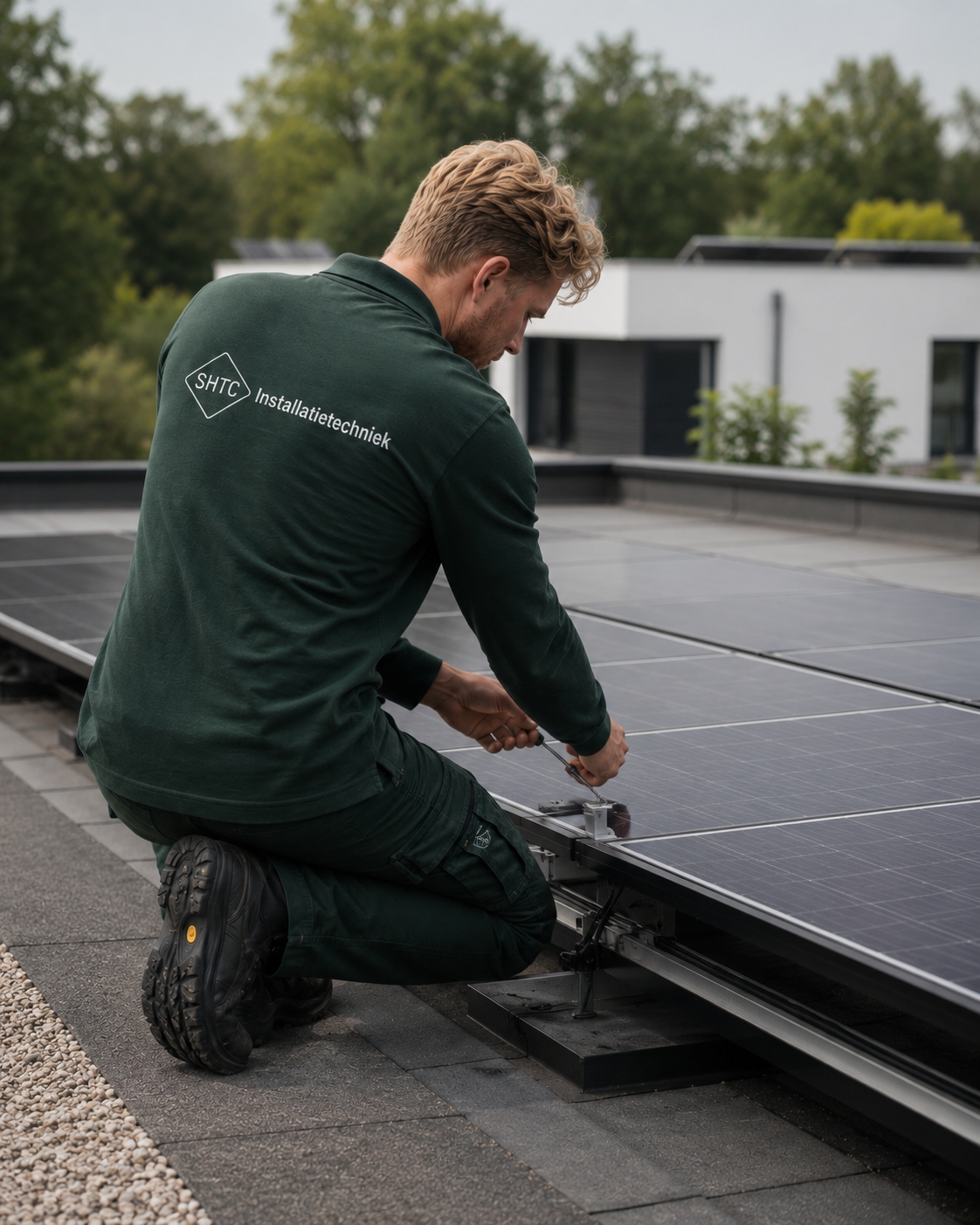 Zonnepanelen en thuisbatterij van SHTC
